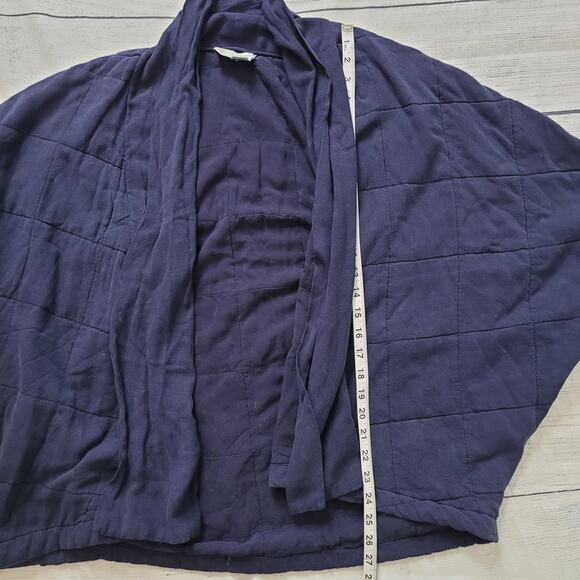 Saturday Sunday	Size	XS/S Anthropologie Quilted Kimono Jacket Navy Blue - Picture 4 of 12